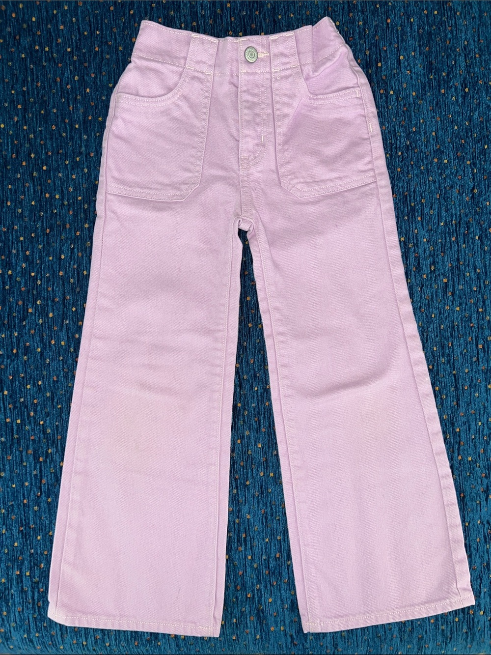Old Navy Lavender Baggy Wide-Leg Kids jeans size 6